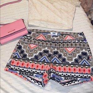 Boho patterned shorts